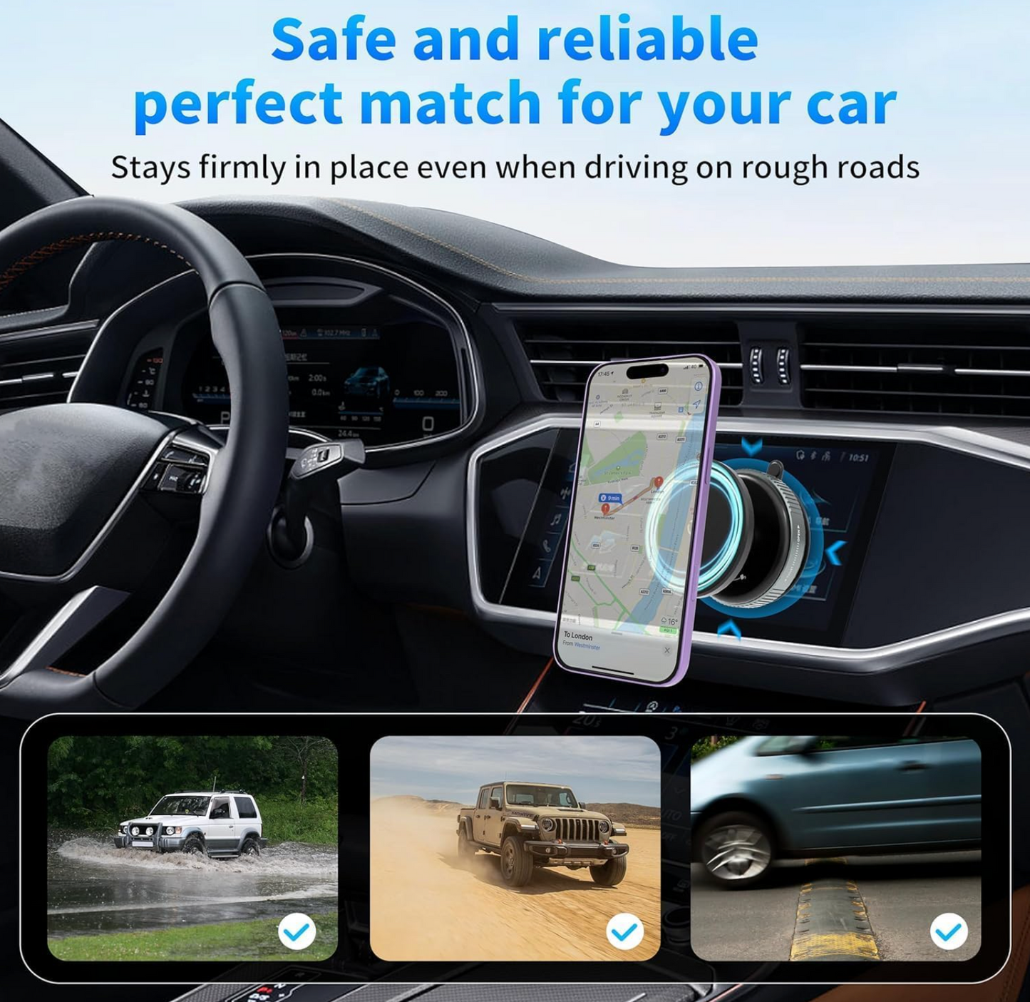 Magnetic Suction Phone Holder - Indimall