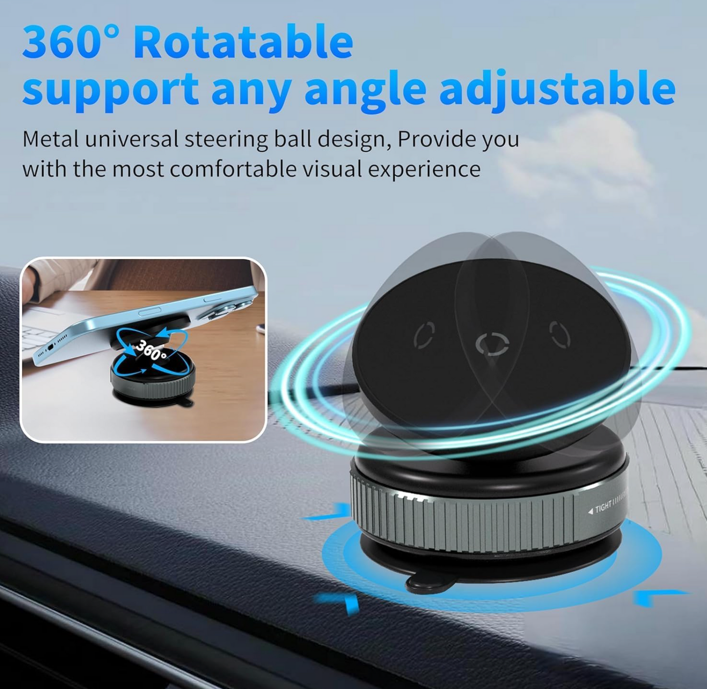 Magnetic Suction Phone Holder - Indimall